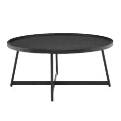 Euro Style Niklaus 35" Round Coffee Table 8 Euro Style Niklaus 35" Round Coffee Table -Grayson-Living 90274BLK 1 805fd6b8 9c2f 4f03 8a52 00ce46650081