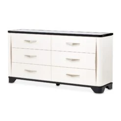 Michael Amini Tuxedo Dresser - Piano Keyboard