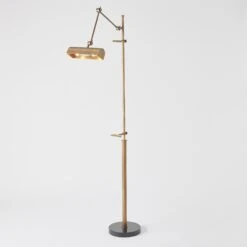 Global Views Display Floor Lamp-Brass