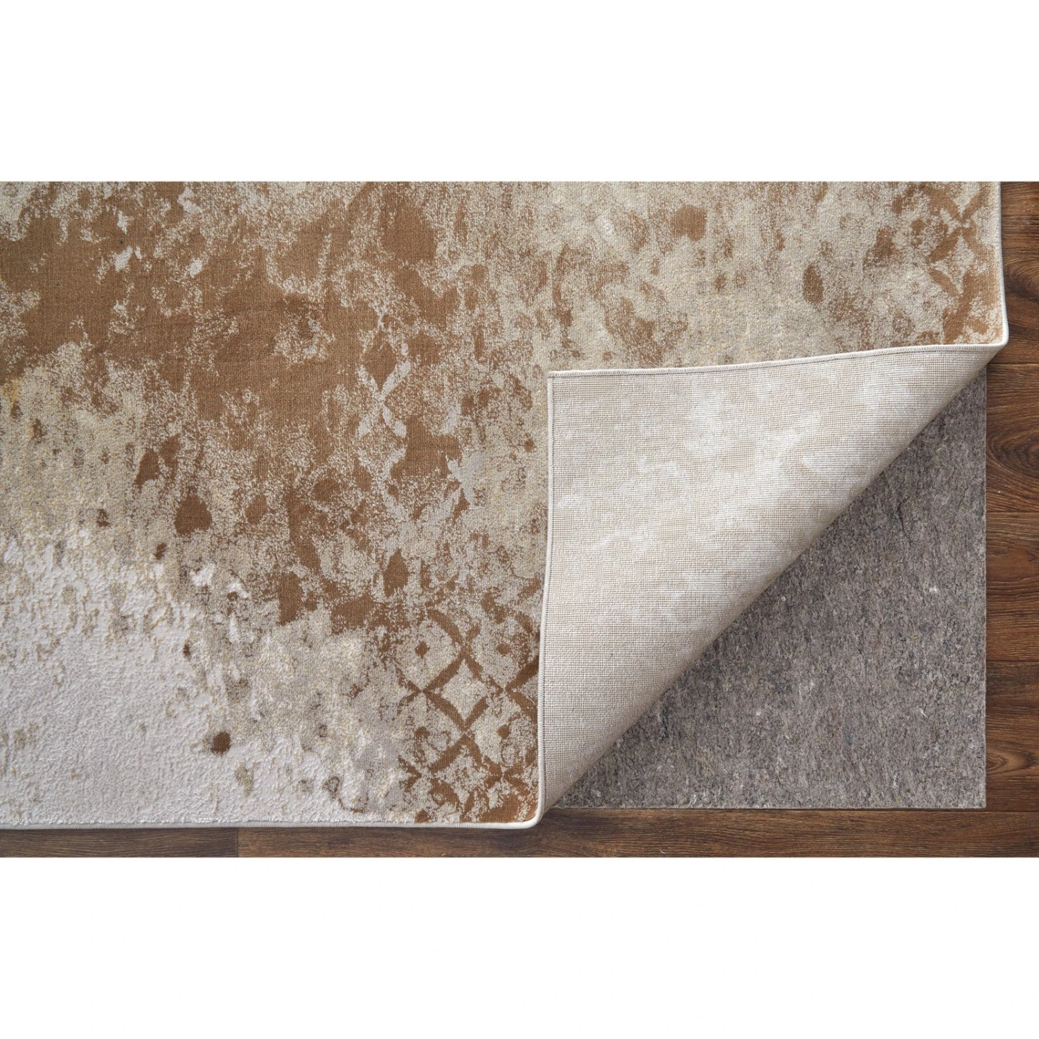 Feizy Waldor 39NCF Modern Watercolor In Brown/Tan/Ivory 6 Feizy Waldor 39NCF Modern Watercolor In Brown/Tan/Ivory - Image 6