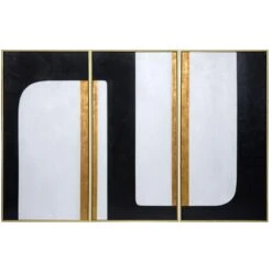 Sunpan The Path (Set Of 3) - Gold Floater Frame