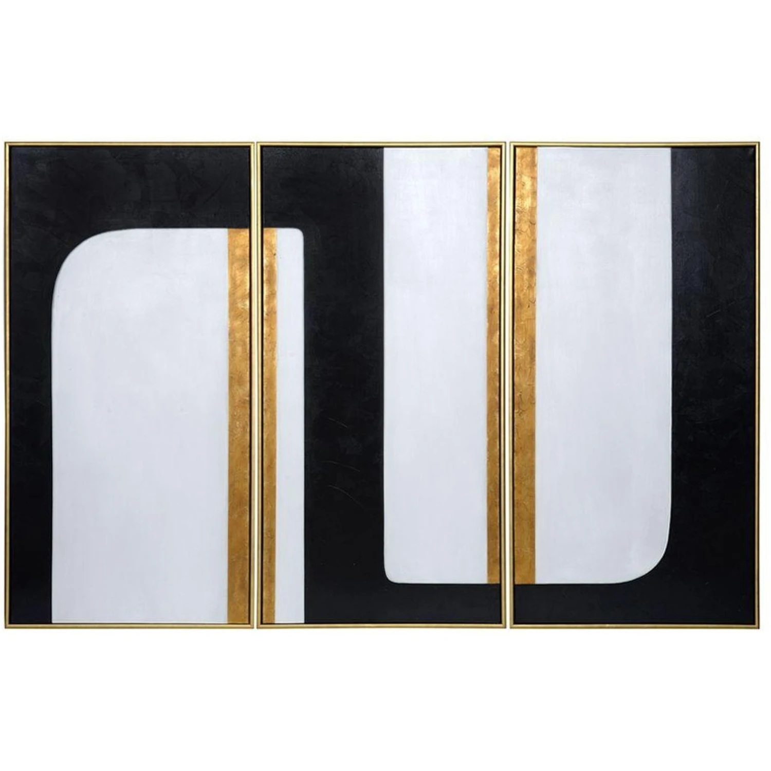 Sunpan The Path (Set Of 3) - Gold Floater Frame 1 Sunpan The Path (Set Of 3) - Gold Floater Frame