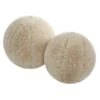 Uttermost Abide Ball Sheepskin Pillows - Set Of 2