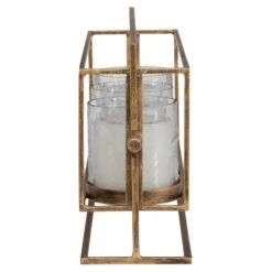Uttermost Wenman Gold Triple Candleholder -Grayson-Living ACC 104436 18107 A2 SIDE