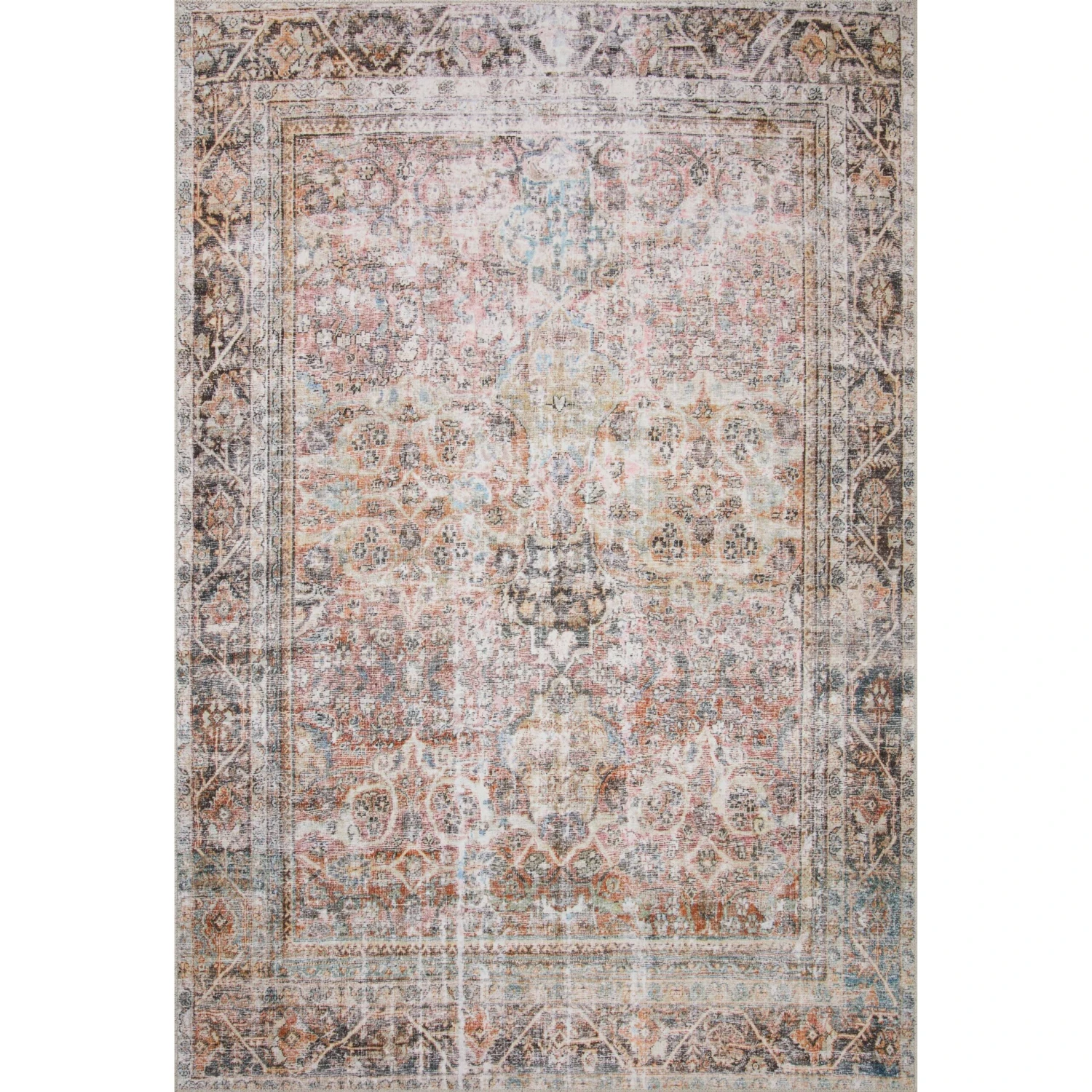 Loloi II Adrian ADR-05 Sunset / Charcoal Rug DC10 1 Loloi II Adrian ADR-05 Sunset / Charcoal Rug DC10