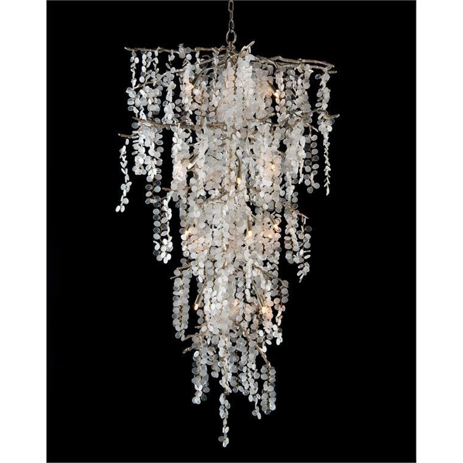 John Richard Shiro-Noda Twenty-One-Light Dramatic Glass Cluster Chandelier 1 John Richard Shiro-Noda Twenty-One-Light Dramatic Glass Cluster Chandelier