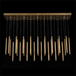 John Richard Hans Horizontal Thirty-Five-Light Brass Chandelier