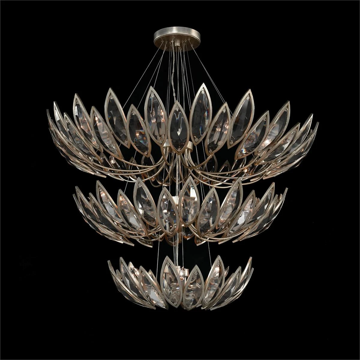 John Richard Petaline Twenty-Seven-Light Three-Tier Chandelier 1 John Richard Petaline Twenty-Seven-Light Three-Tier Chandelier