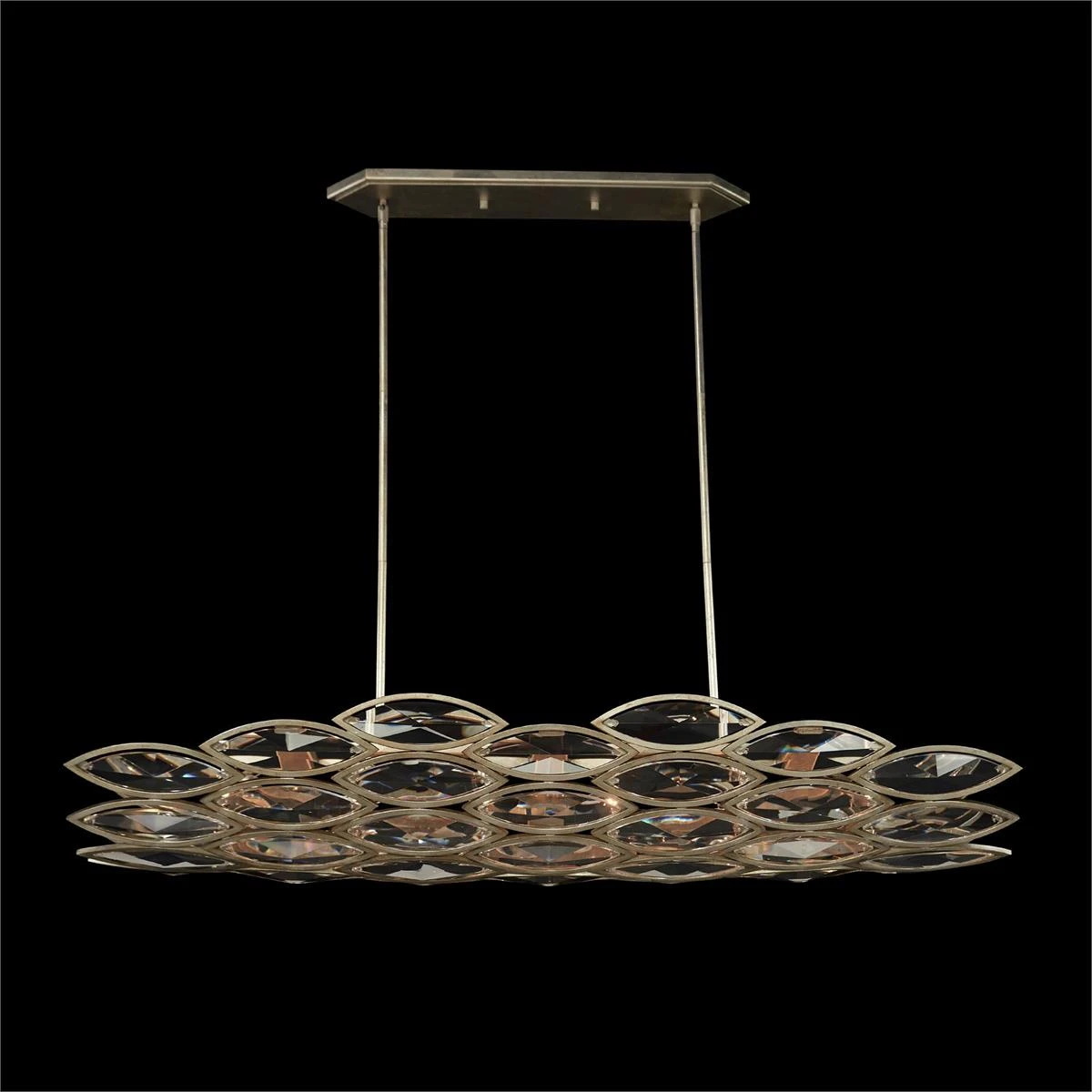 John Richard Petaline Six-Light Horizontal Chandelier 1 John Richard Petaline Six-Light Horizontal Chandelier