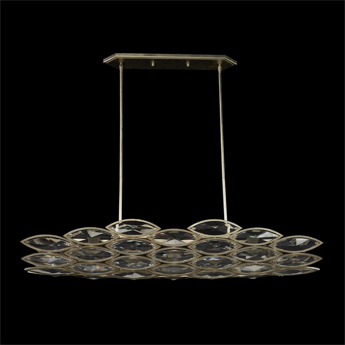 John Richard Petaline Six-Light Horizontal Chandelier 2 John Richard Petaline Six-Light Horizontal Chandelier - Image 2