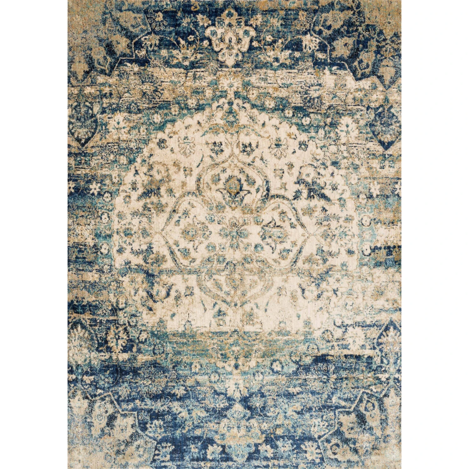 Loloi Anastasia AF-06 Blue / Ivory Rug MDP 1 Loloi Anastasia AF-06 Blue / Ivory Rug MDP