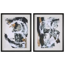 Uttermost Winterland Abstract Prints - Set Of 2
