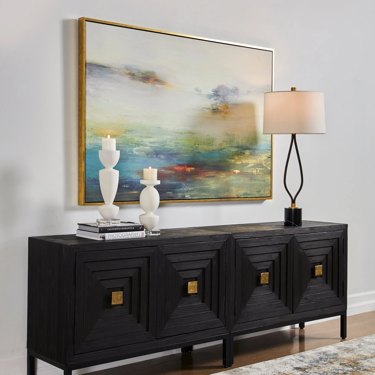 Uttermost Textured Land Framed Landscape Art 3 Uttermost Textured Land Framed Landscape Art - Image 3