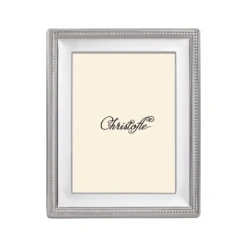 Christofle Perles Silver-Plated 5' X 7' Picture Frame
