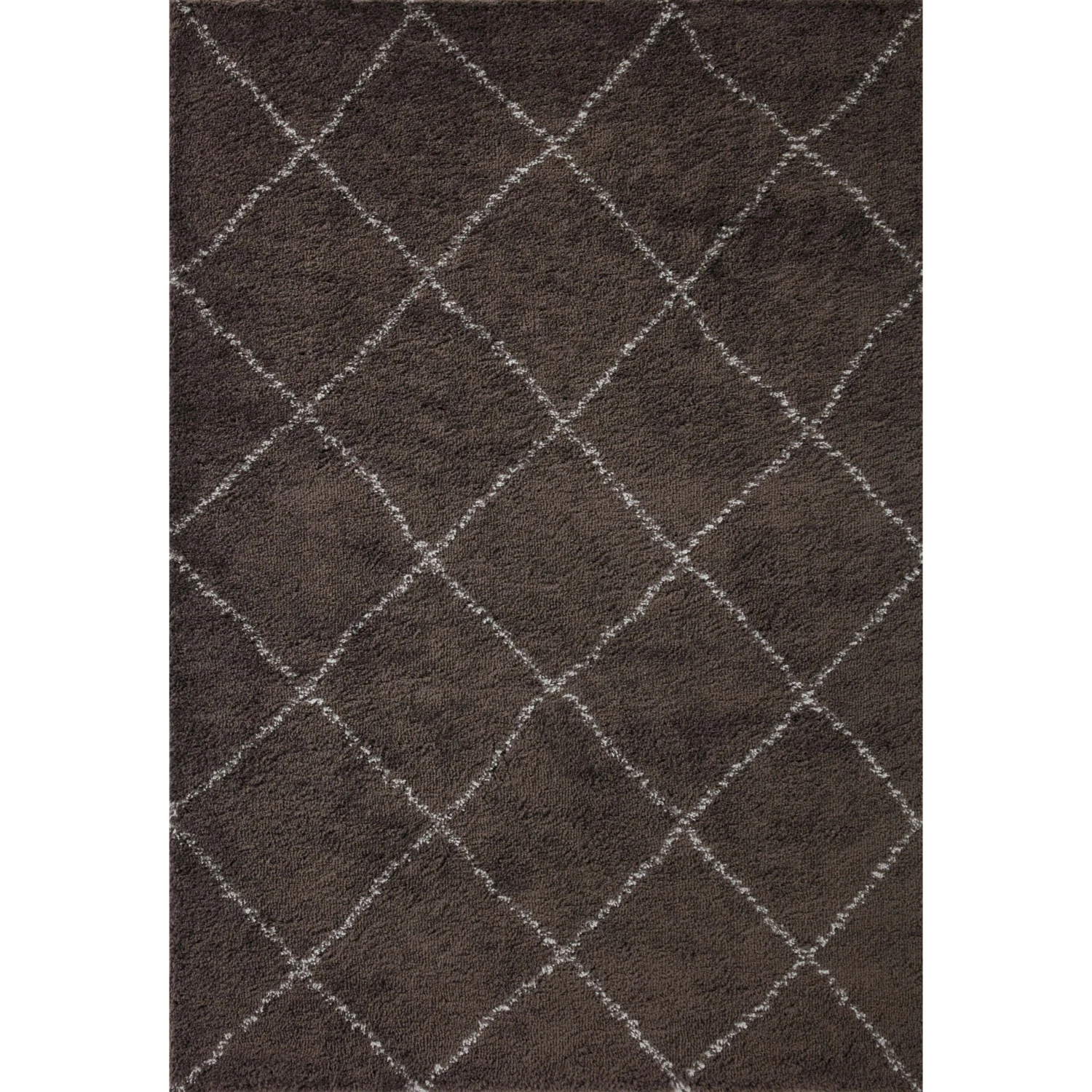Loloi II Bliss Shag BLS-04 Bark / Grey Rug DC10 1 Loloi II Bliss Shag BLS-04 Bark / Grey Rug DC10