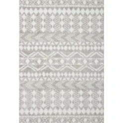 Loloi II Bliss Shag BLS-05 Grey / White Rug DC10