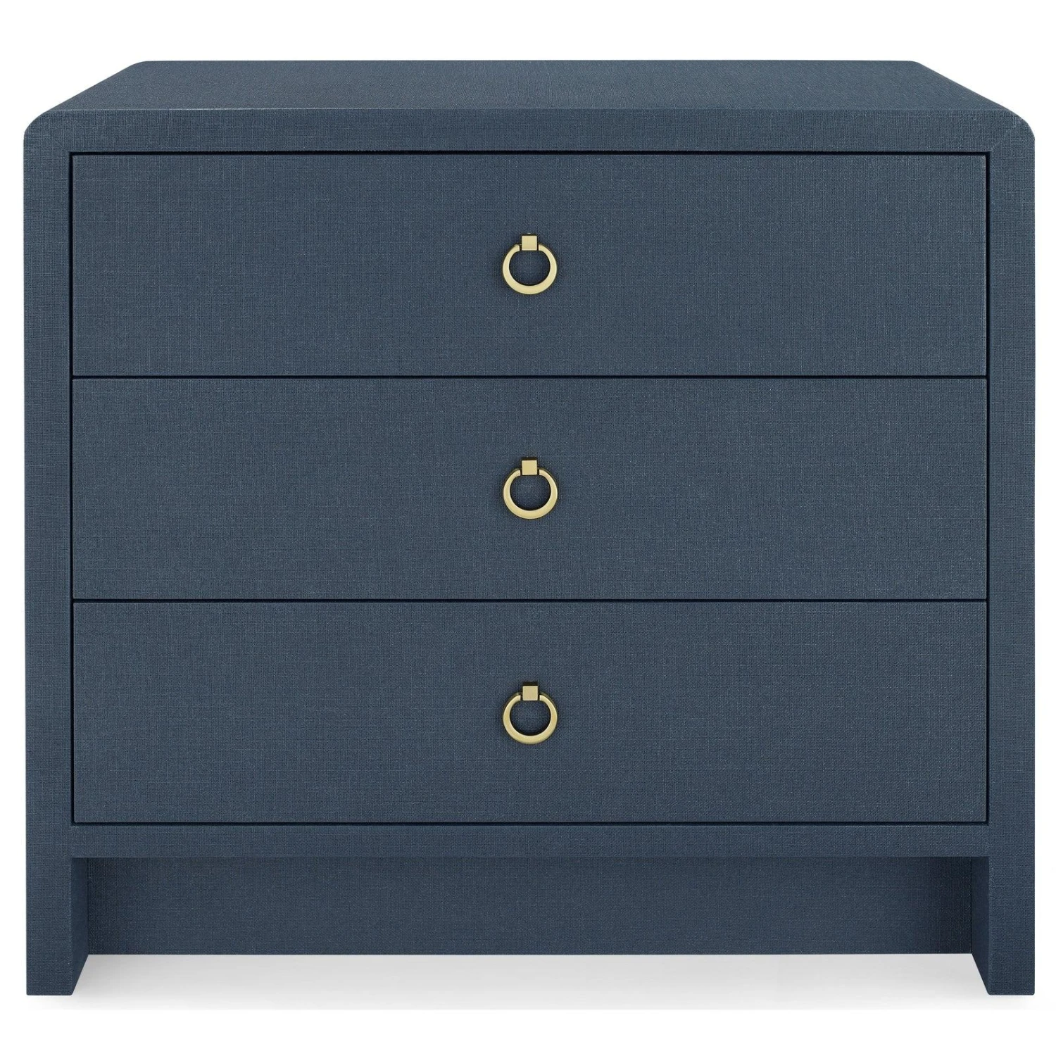 Villa & House Bryant Linen 3-Drawer Side Table 1 Villa & House Bryant Linen 3-Drawer Side Table