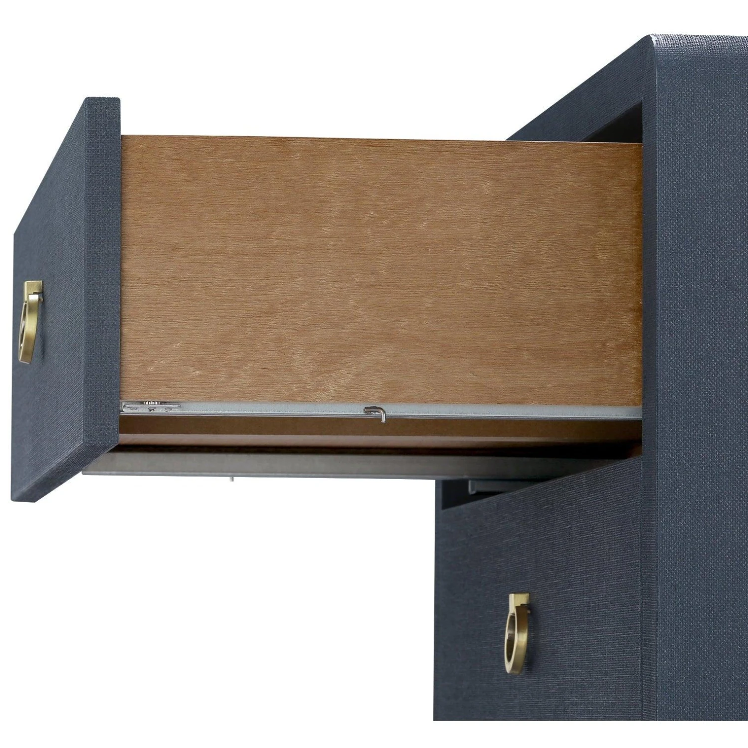 Villa & House Bryant Linen 3-Drawer Side Table 6 Villa & House Bryant Linen 3-Drawer Side Table - Image 6