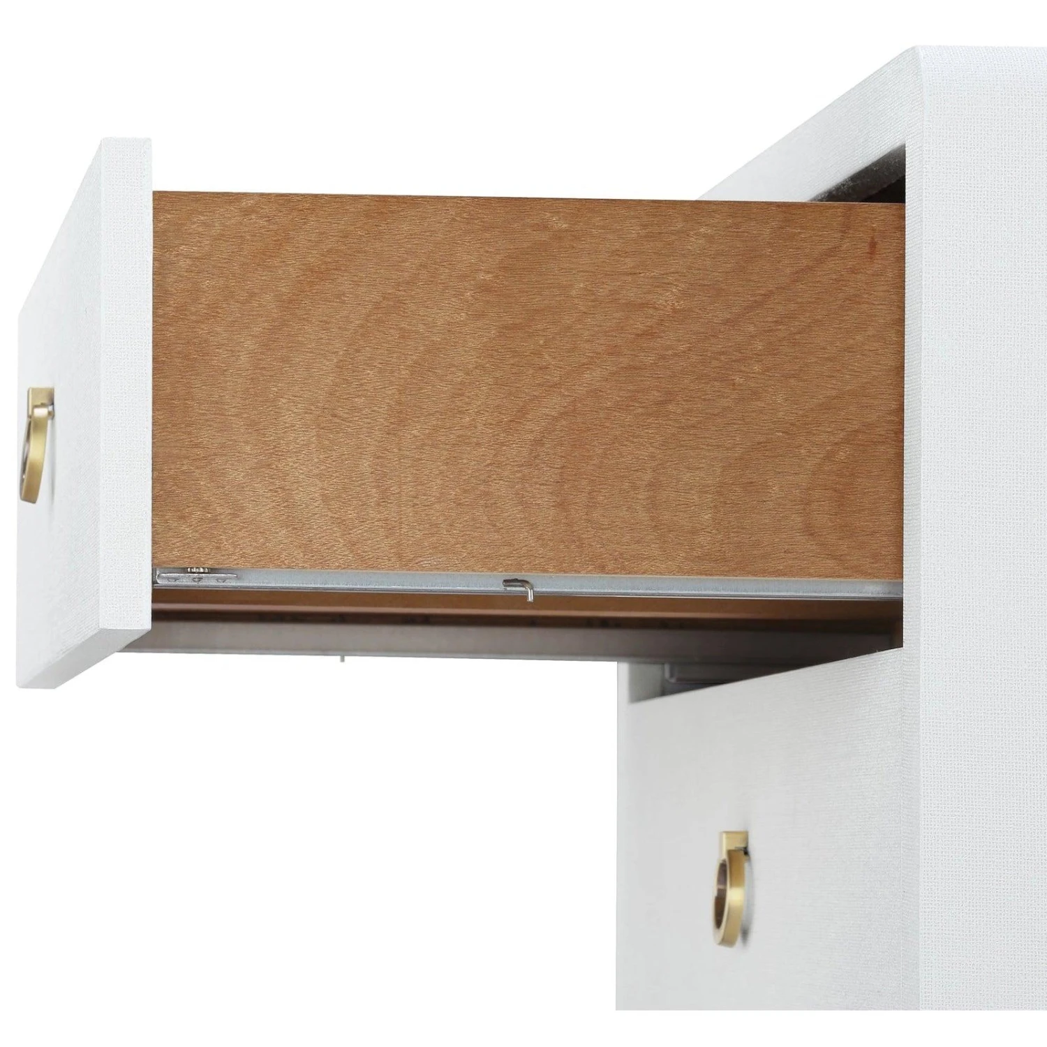 Villa & House Bryant Linen 3-Drawer Side Table 12 Villa & House Bryant Linen 3-Drawer Side Table - Image 12