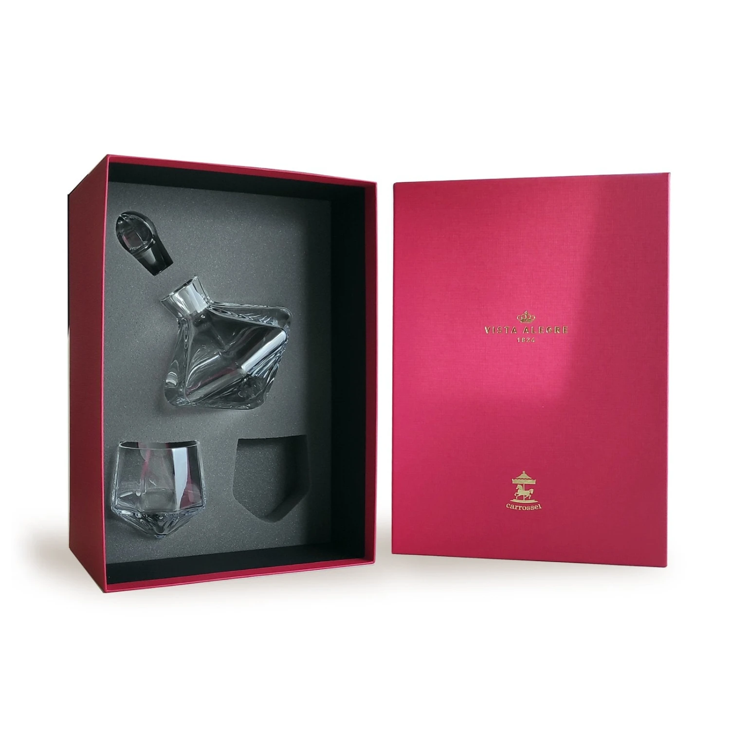 Vista Alegre Carrossel Whisky Decanter And 2 Old Fashion Set 6 Vista Alegre Carrossel Whisky Decanter And 2 Old Fashion Set - Image 6