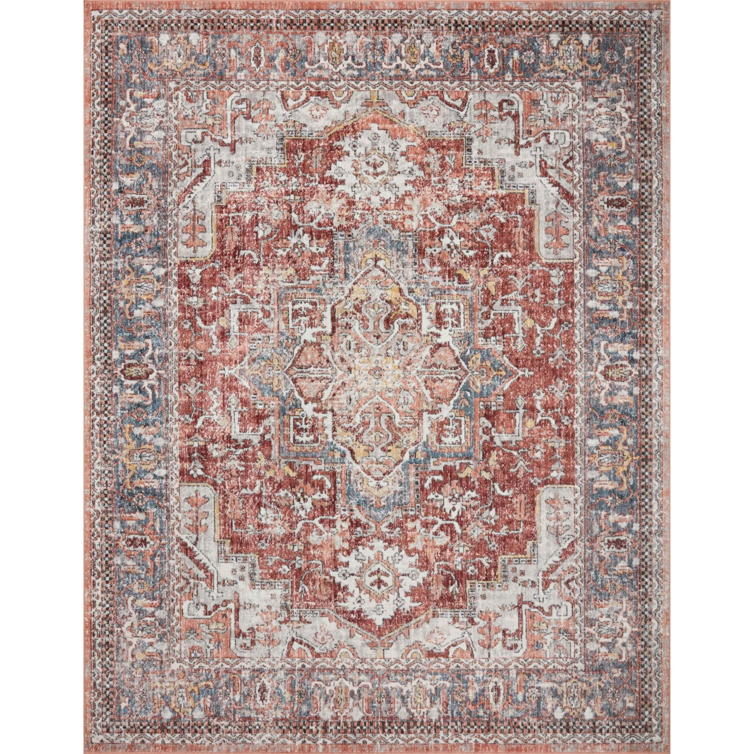 Loloi II Cassandra CSN-01 Rust / Multi Rug DC10 1 Loloi II Cassandra CSN-01 Rust / Multi Rug DC10