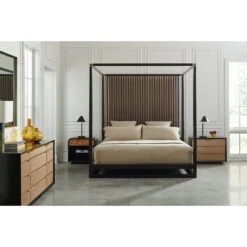 Caracole Classic Pinstripe Bed -Grayson-Living CLA 020 121 9