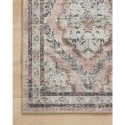 Rifle Paper Courtyard COU-02 Rug Blush DC10 -Grayson-Living COURCOU 02BH00 25
