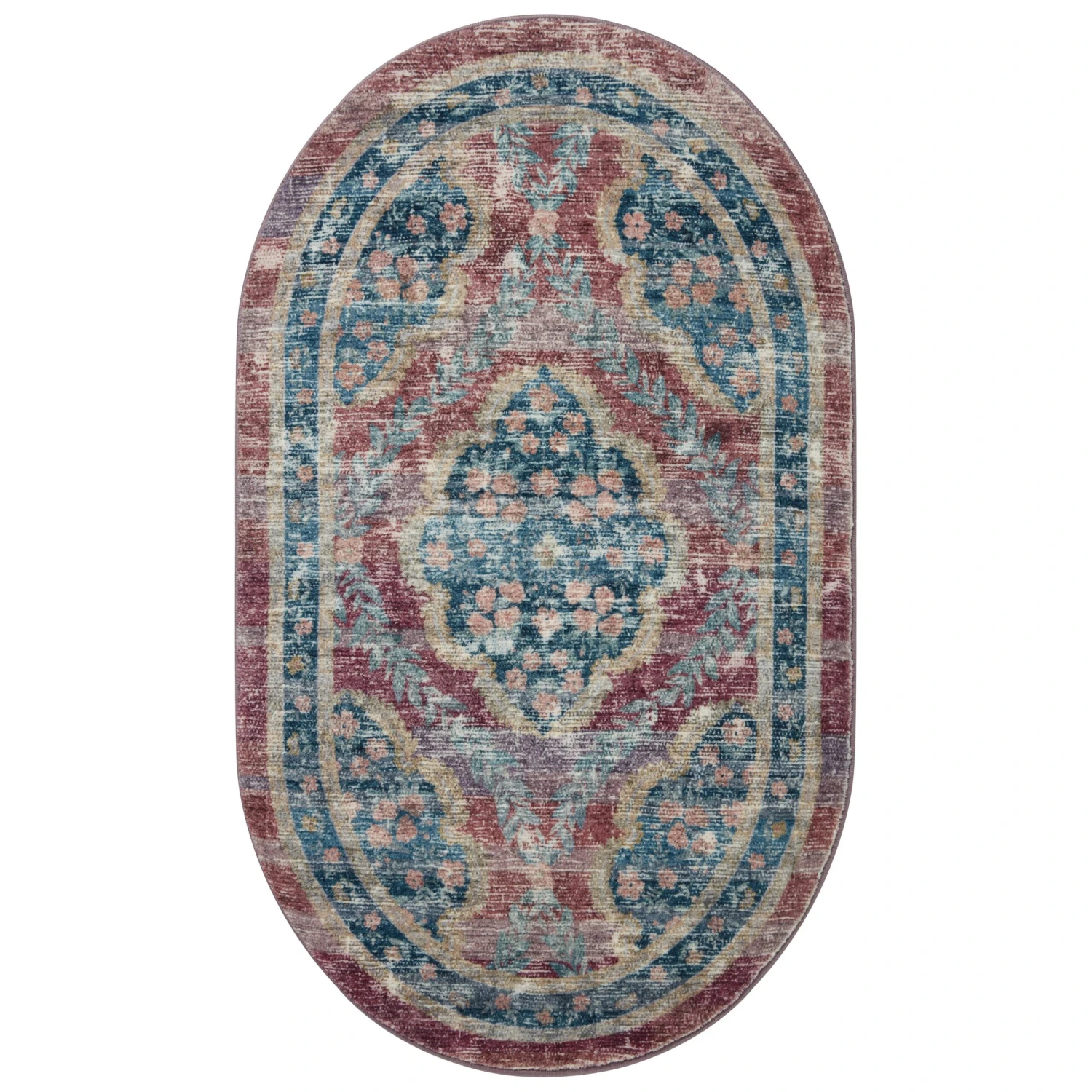 Rifle Paper Courtyard COU-02 Rug Red DC10 5 Rifle Paper Courtyard COU-02 Rug Red DC10 - Image 5