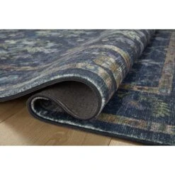 Rifle Paper Courtyard COU-04 Rug Navy DC10 -Grayson-Living COURCOU 04NV00 24