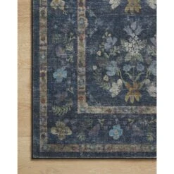 Rifle Paper Courtyard COU-04 Rug Navy DC10 -Grayson-Living COURCOU 04NV00 25