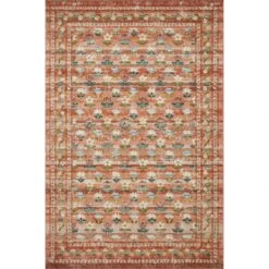 Rifle Paper Courtyard COU-05 Rug Terracotta DC10