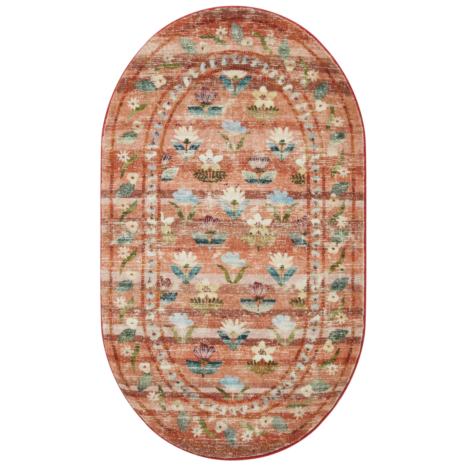 Rifle Paper Courtyard COU-05 Rug Terracotta DC10 5 Rifle Paper Courtyard COU-05 Rug Terracotta DC10 - Image 5