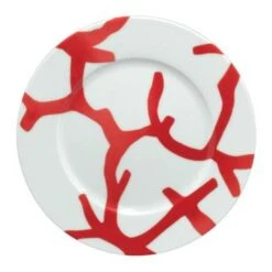 Raynaud Cristobal Rouge / Coral Dessert Plate N°2