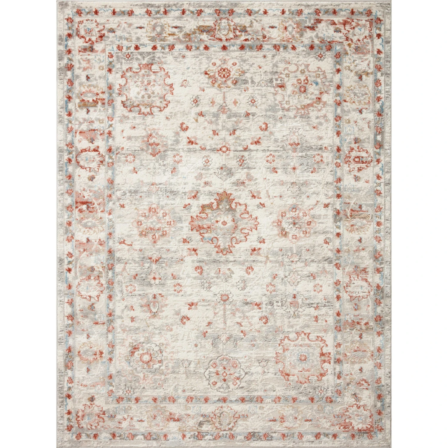 Loloi II Estelle EST-01 Ivory / Rust Rug DC10 1 Loloi II Estelle EST-01 Ivory / Rust Rug DC10