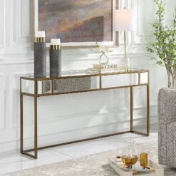 Uttermost Reflect Mirrored Console Table -Grayson-Living FURN 4019 25286 A