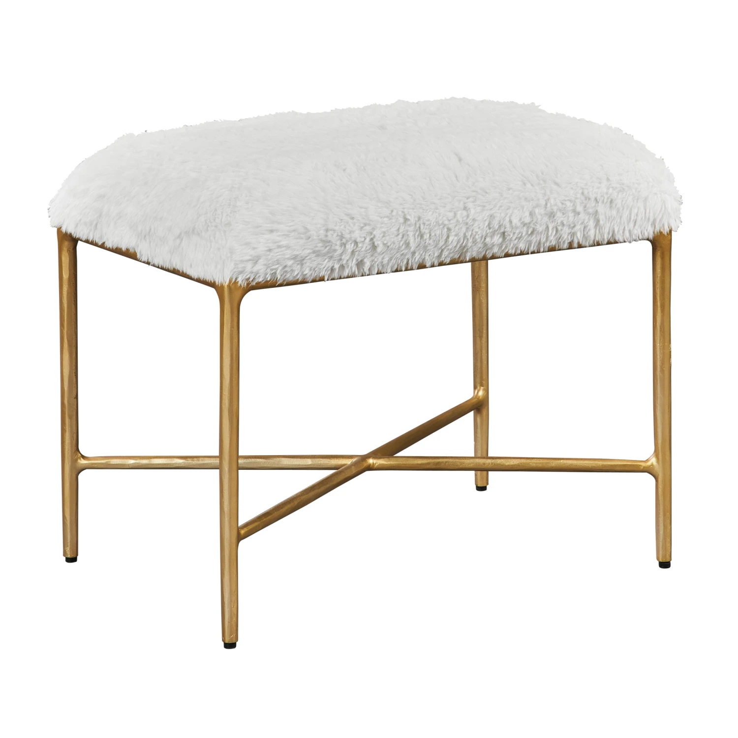 Uttermost Charmed Sheepskin Small Bench 1 Uttermost Charmed Sheepskin Small Bench