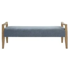 Uttermost Daylight Sky Blue Bench -Grayson-Living FURN 4491 23829 C