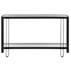 Uttermost Shadow Black Iron Console Table 13 Uttermost Shadow Black Iron Console Table -Grayson-Living FURN 4581 24233 A4 BACK