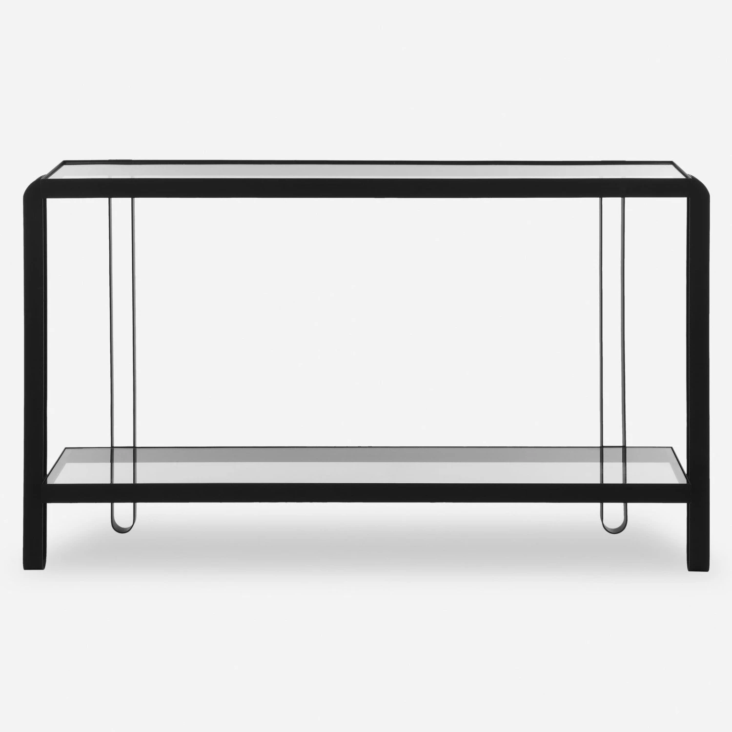 Uttermost Shadow Black Iron Console Table 4 Uttermost Shadow Black Iron Console Table - Image 4