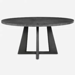 Uttermost Pulsar Round Gray Walnut Dining Table 6 Uttermost Pulsar Round Gray Walnut Dining Table -Grayson-Living FURN 4706 24279 C