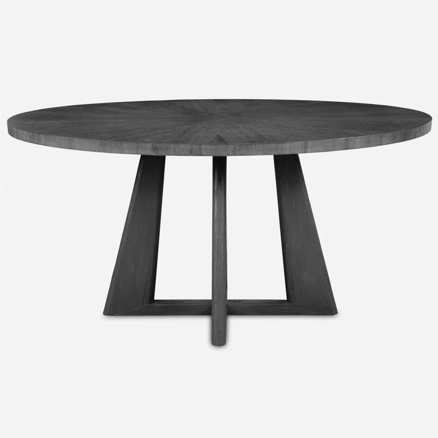 Uttermost Pulsar Round Gray Walnut Dining Table 3 Uttermost Pulsar Round Gray Walnut Dining Table - Image 3