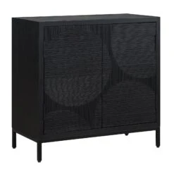 Uttermost Beswick Black 2 Door Cabinet