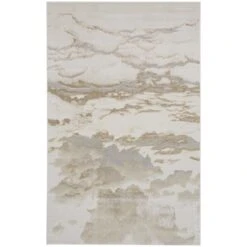 Feizy Aura 3727F Rug In Gold / Beige