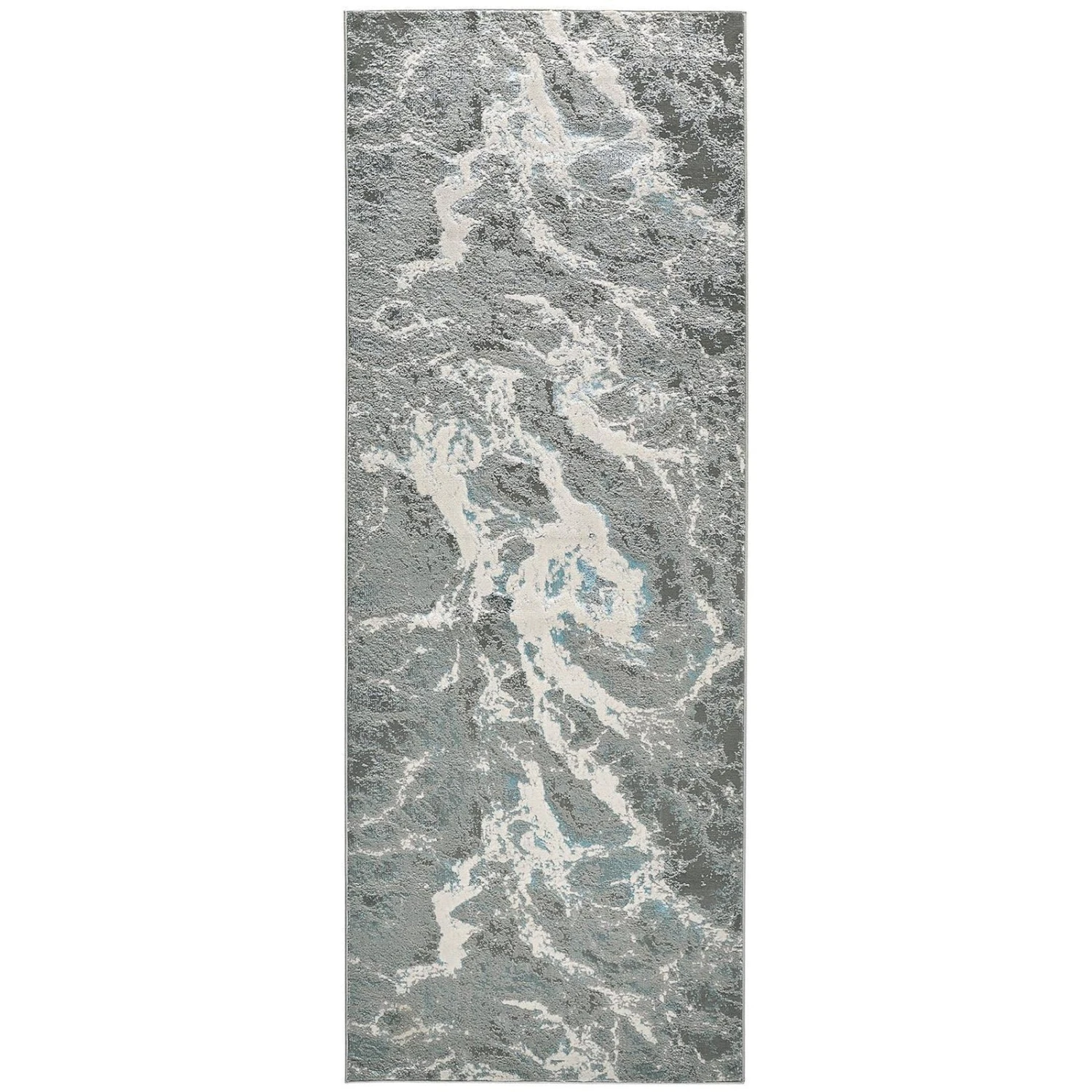 Feizy Azure 3539F Rug In Silver / Blue 2 Feizy Azure 3539F Rug In Silver / Blue - Image 2