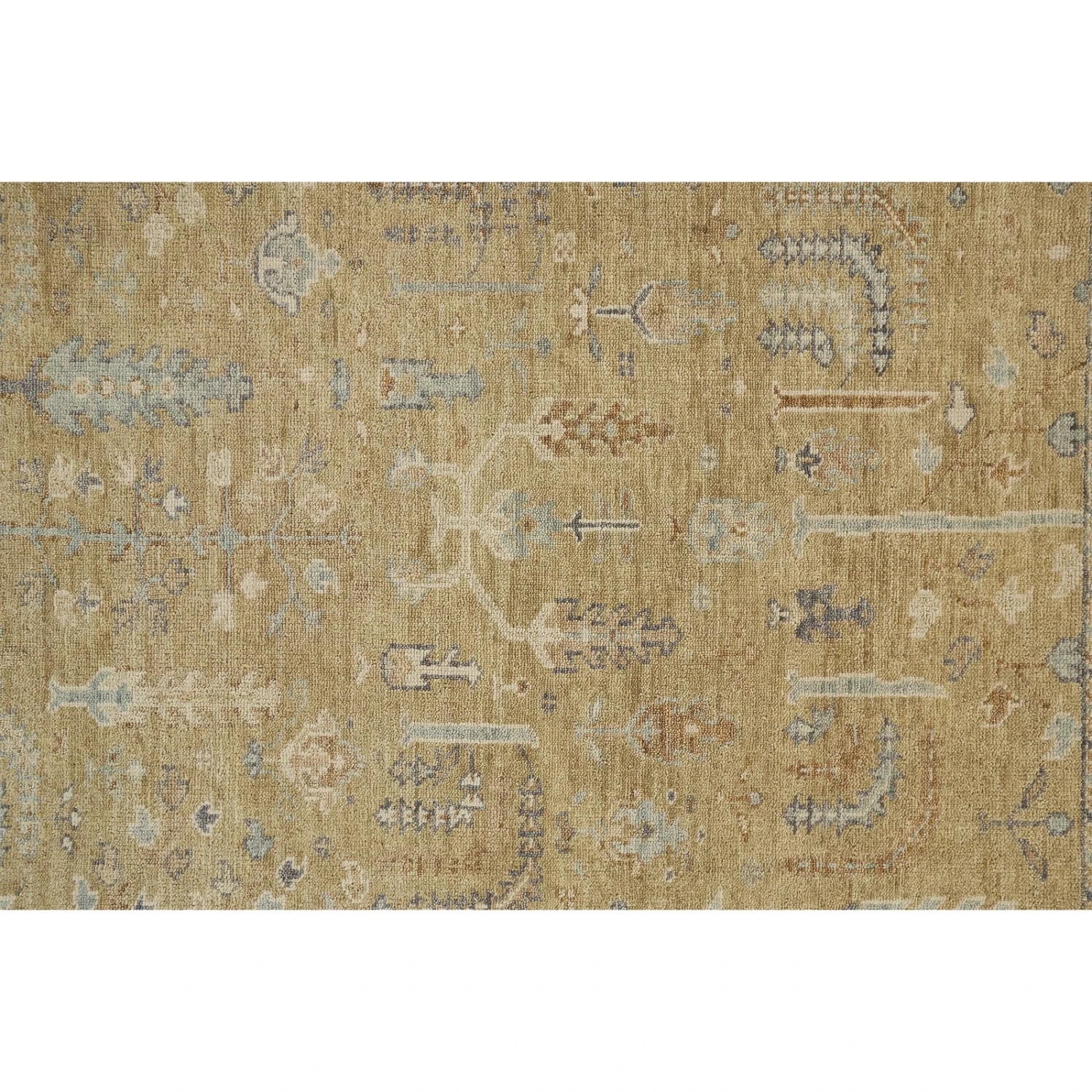 Feizy Carrington 6501F Rug In Gold / Light Blue 2 Feizy Carrington 6501F Rug In Gold / Light Blue - Image 2