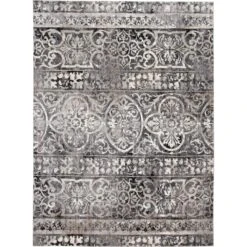 Feizy Kano 3871F Rug In Charcoal/Ivory