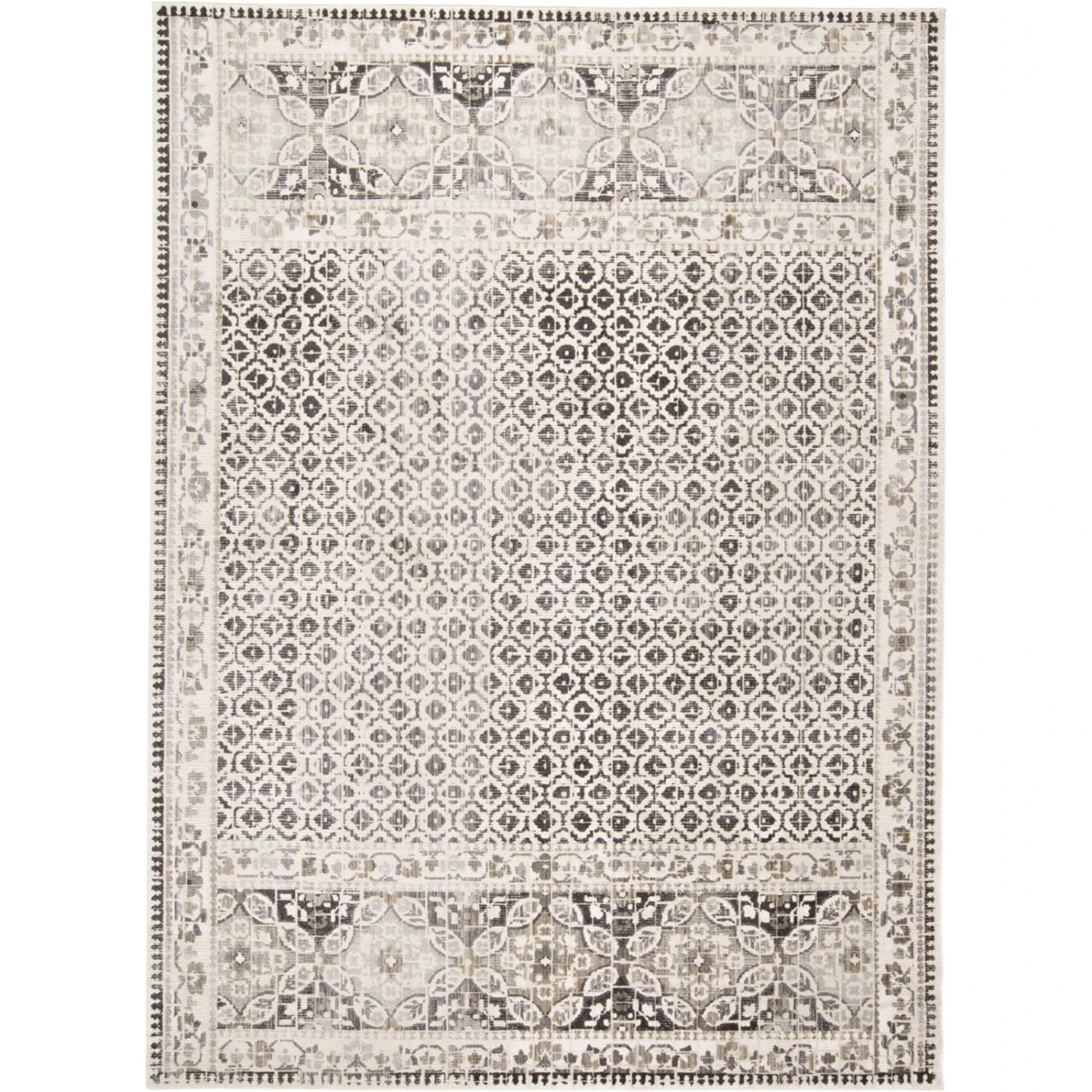 Feizy Kano 3874F Rug In Gray/Ivory 1 Feizy Kano 3874F Rug In Gray/Ivory