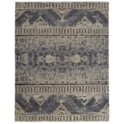 Feizy Palomar 6572F Rug In Blue / Tan
