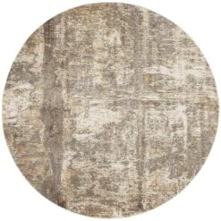 Feizy Parker 3701F Rug In Ivory / Gray 11 Feizy Parker 3701F Rug In Ivory / Gray -Grayson-Living Feizy Parker 3701F in Ivory Gray 79 x 79 Round 3