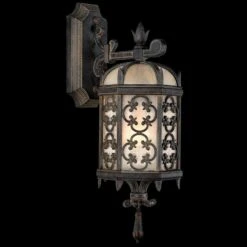 Fine Art Costa Del Sol Light 1 Light 20 Inch Wrought Iron Outdoor Wall Sconce